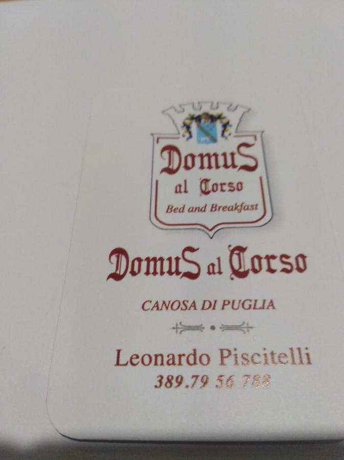 Domus Al Corso Con Servizio B&B Canosa di Puglia Exterior photo